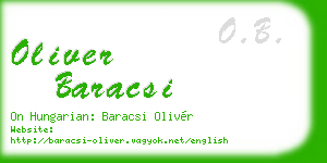 oliver baracsi business card
